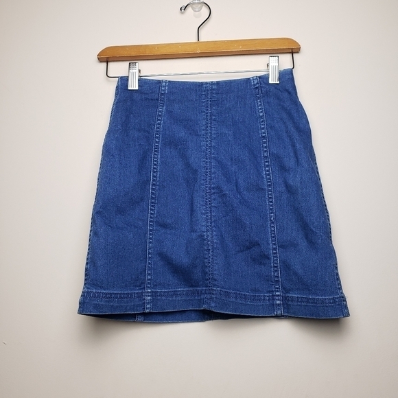 FREE PEOPLE Modern Femme Denim Micro and Ultra Mini Skirt - Picture 2 of 7